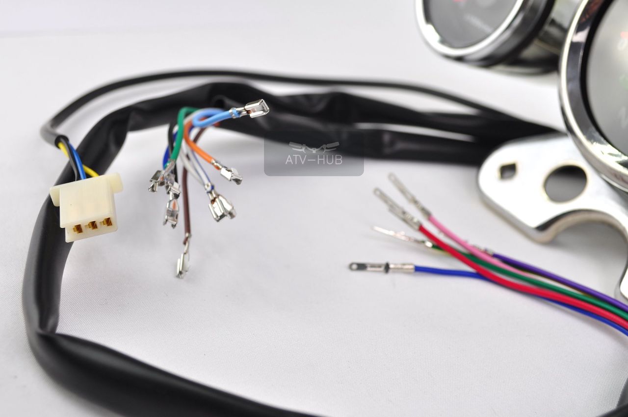 *Digital/Analog Tachometer in Chrome*