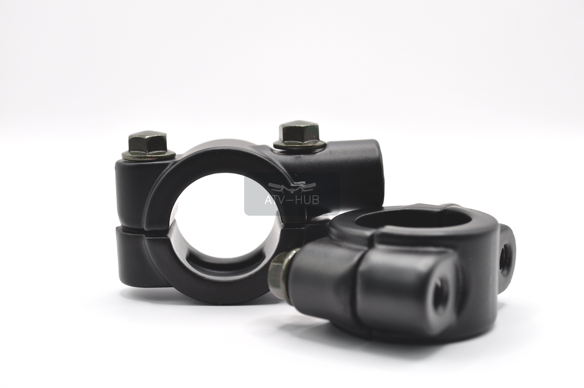2x Spiegelhalter im Set für 22mm Lenker SCHWARZ